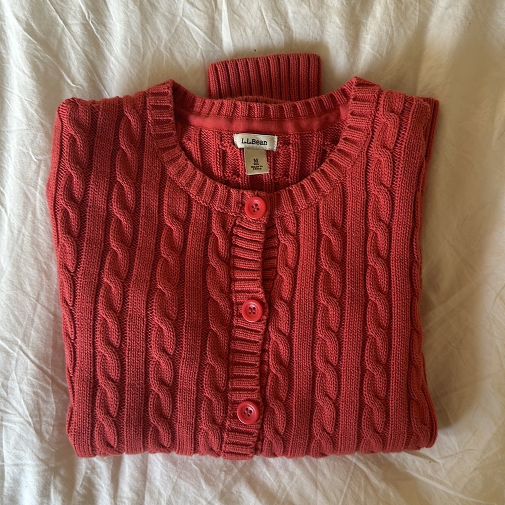 LL Bean knit cardigan